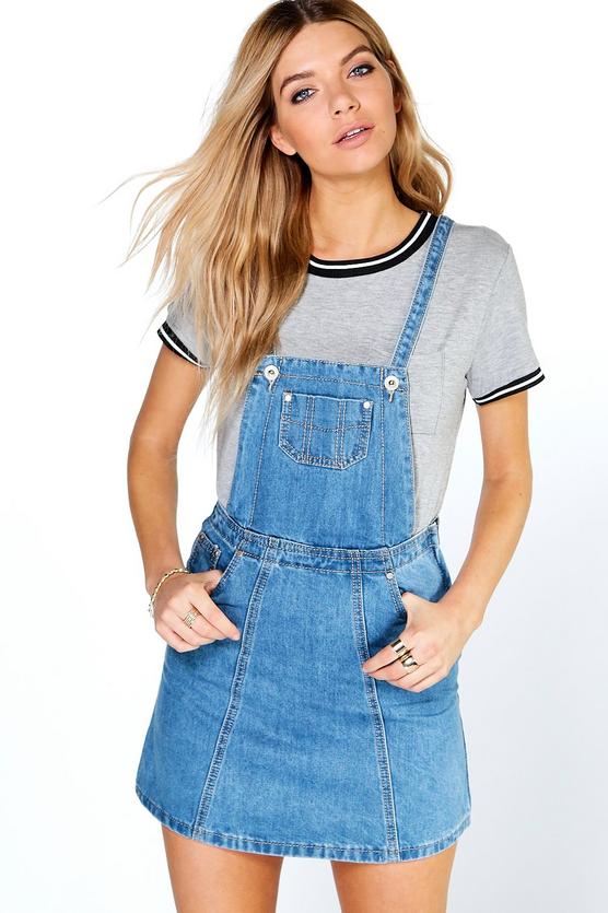 Laura Denim Pinafore Dress